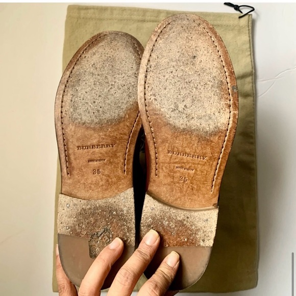 Authentic Burberry brown leather Ankle Boots with box and dust bag - Picture 9 of 10